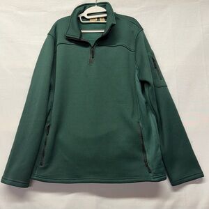 Telluride Green Quarter Zip Pullover Large